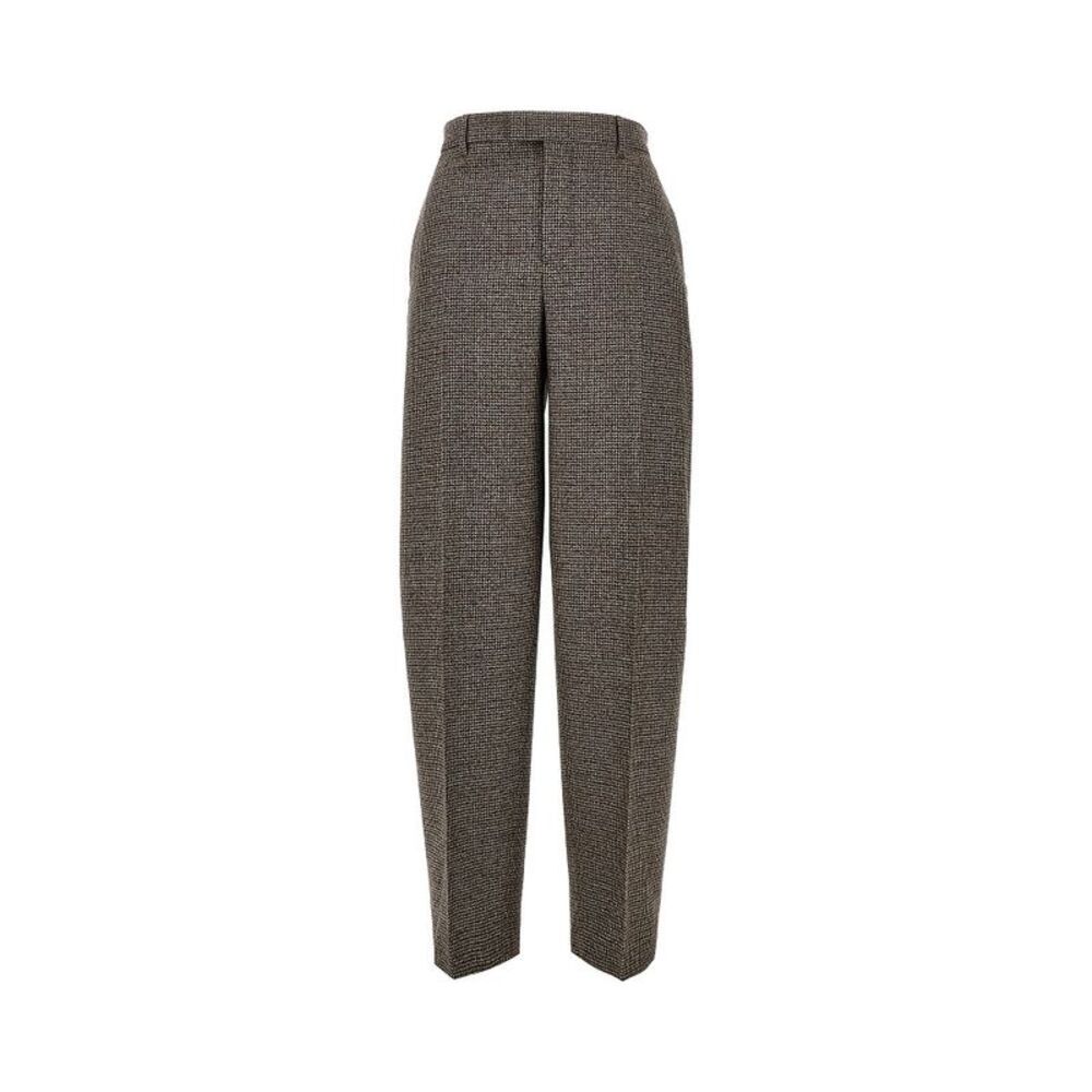 Ami Women Houndstooth Balloon Cut Pants